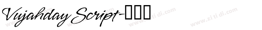 Vujahday Script字体转换